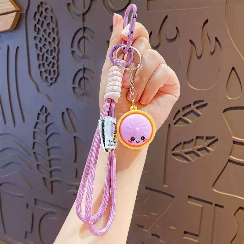 Dumpling Wristlet Keychain