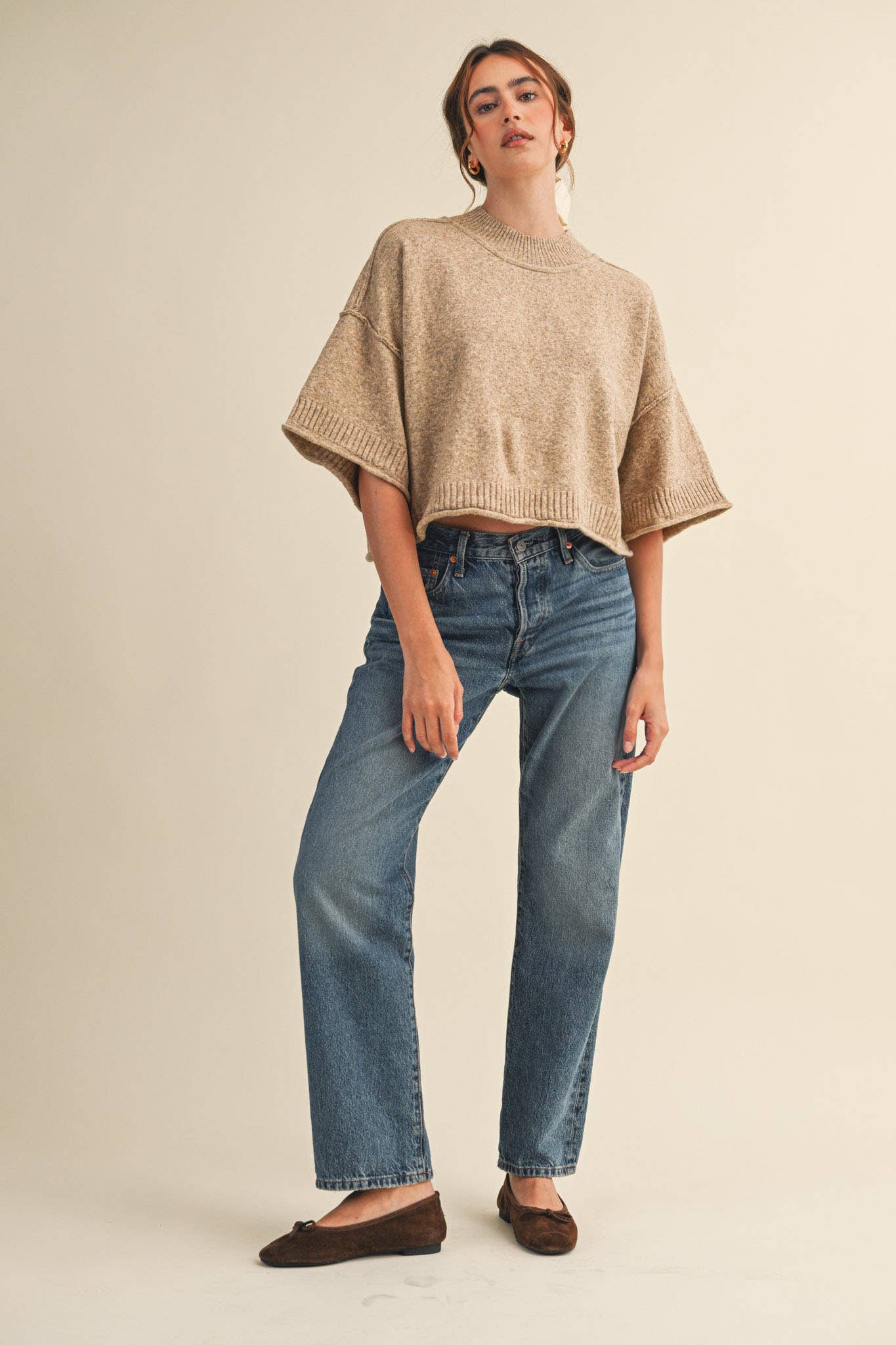 Marley Knit Short Sleeve Sweater