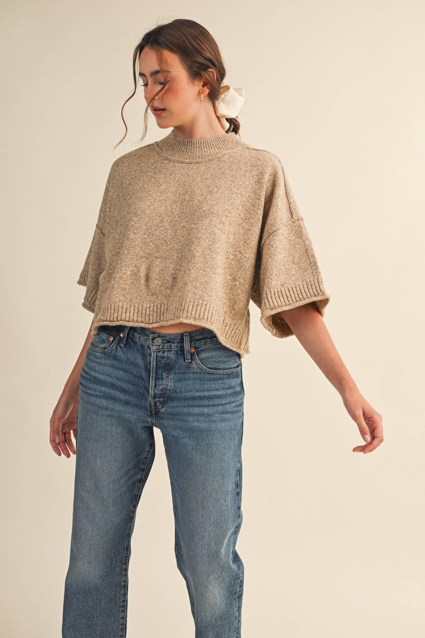 Marley Knit Short Sleeve Sweater