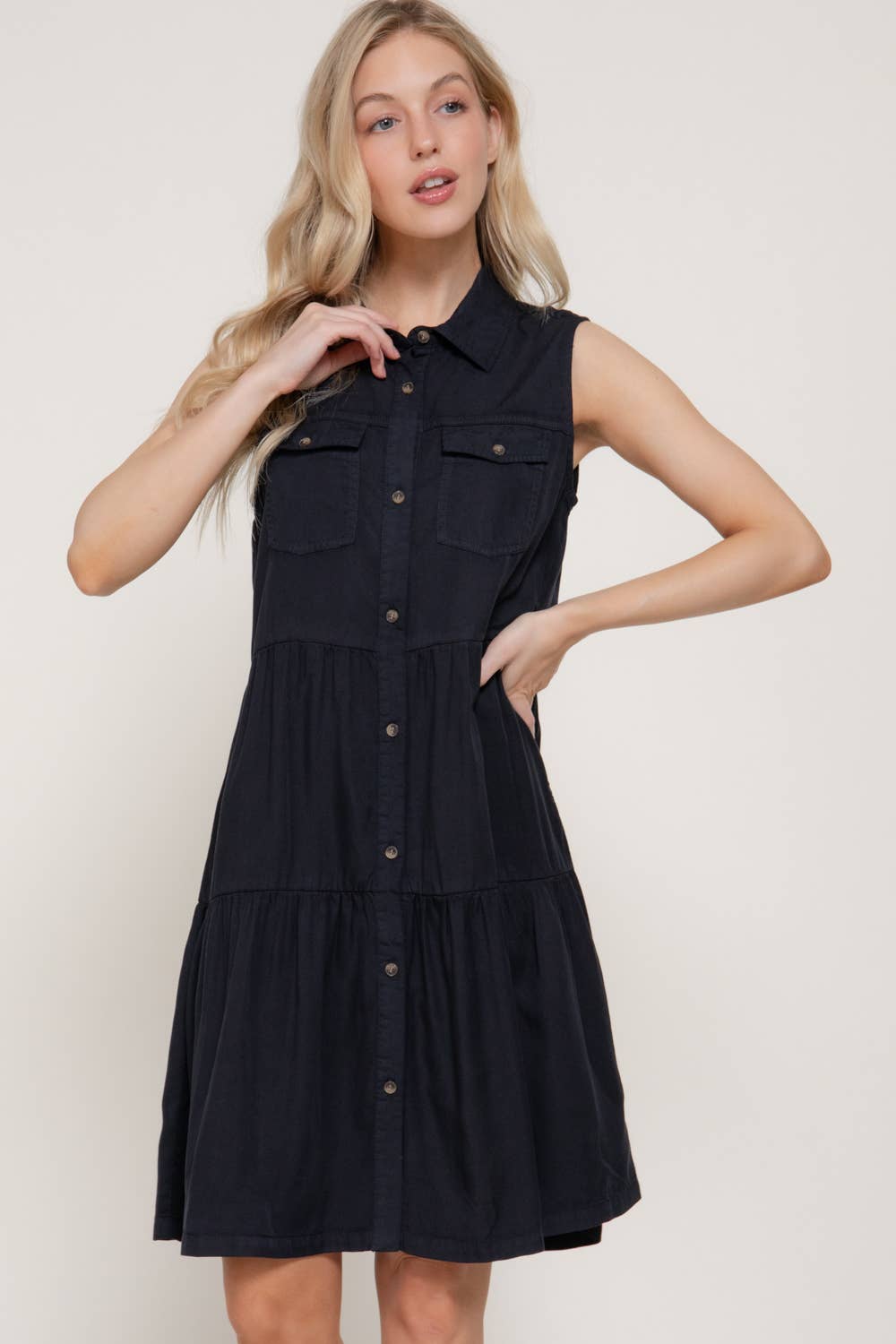 Denim Chambray Dress