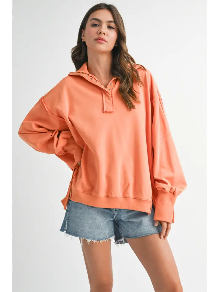 Tamika Henley Sweatshirt