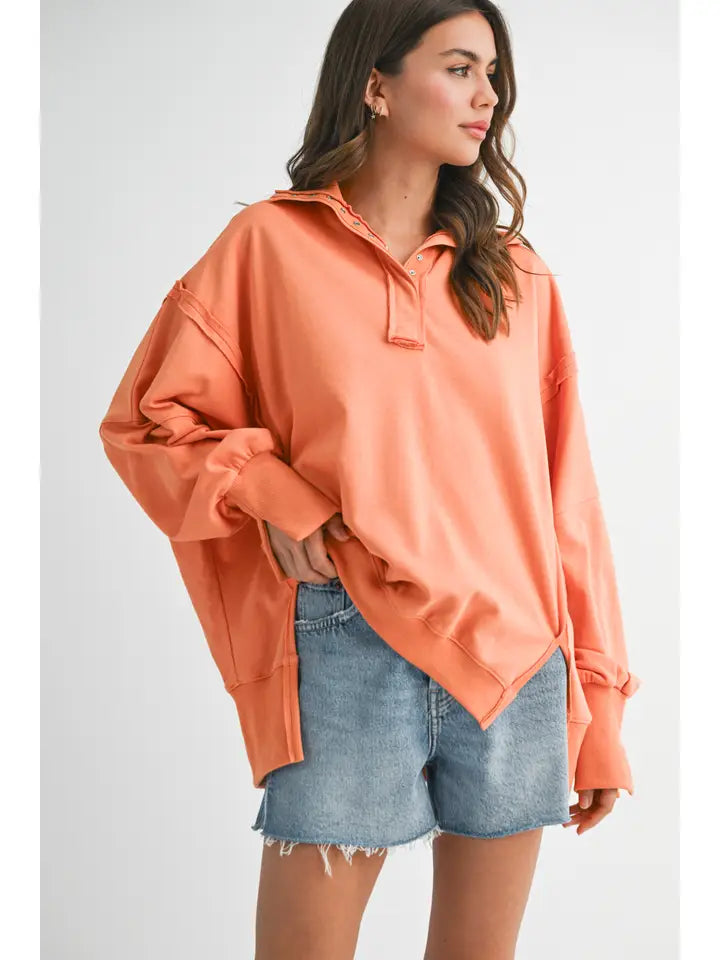 Tamika Henley Sweatshirt