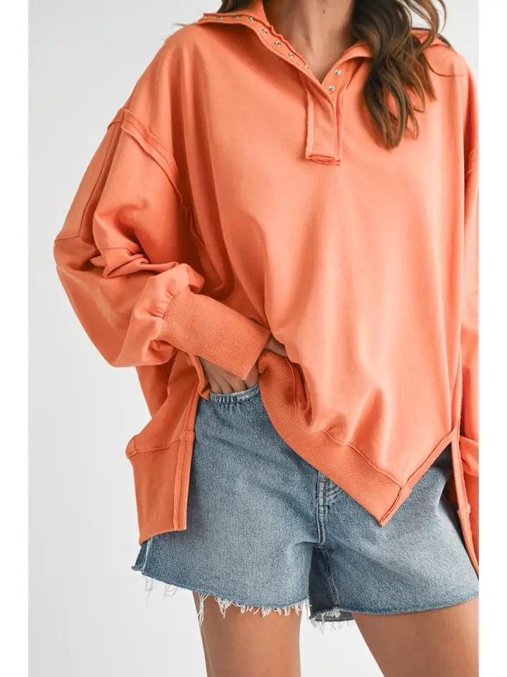 Tamika Henley Sweatshirt