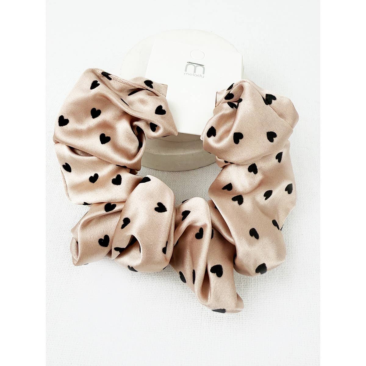 Heart Satin Scrunchies