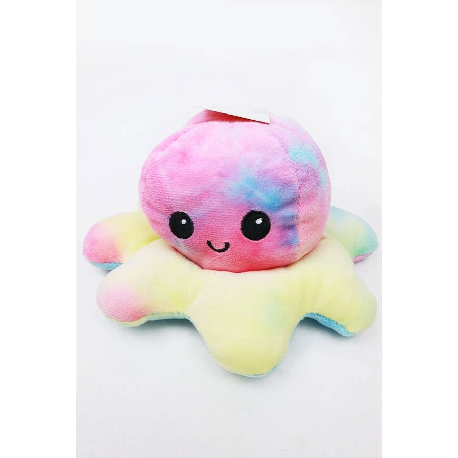 Tie Dyed Reversible Octopus Plushie