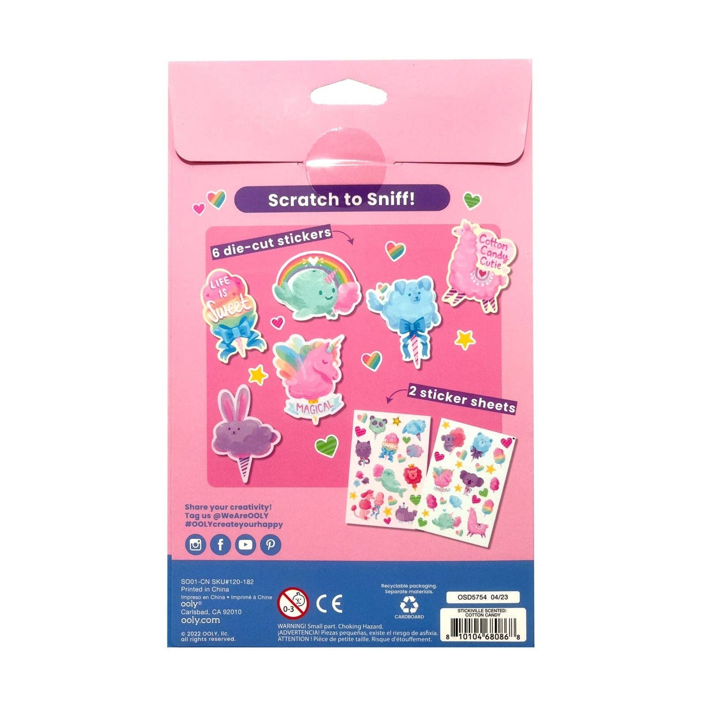 Stickiville: Scented Stickers - Fluffy Cotton Candy