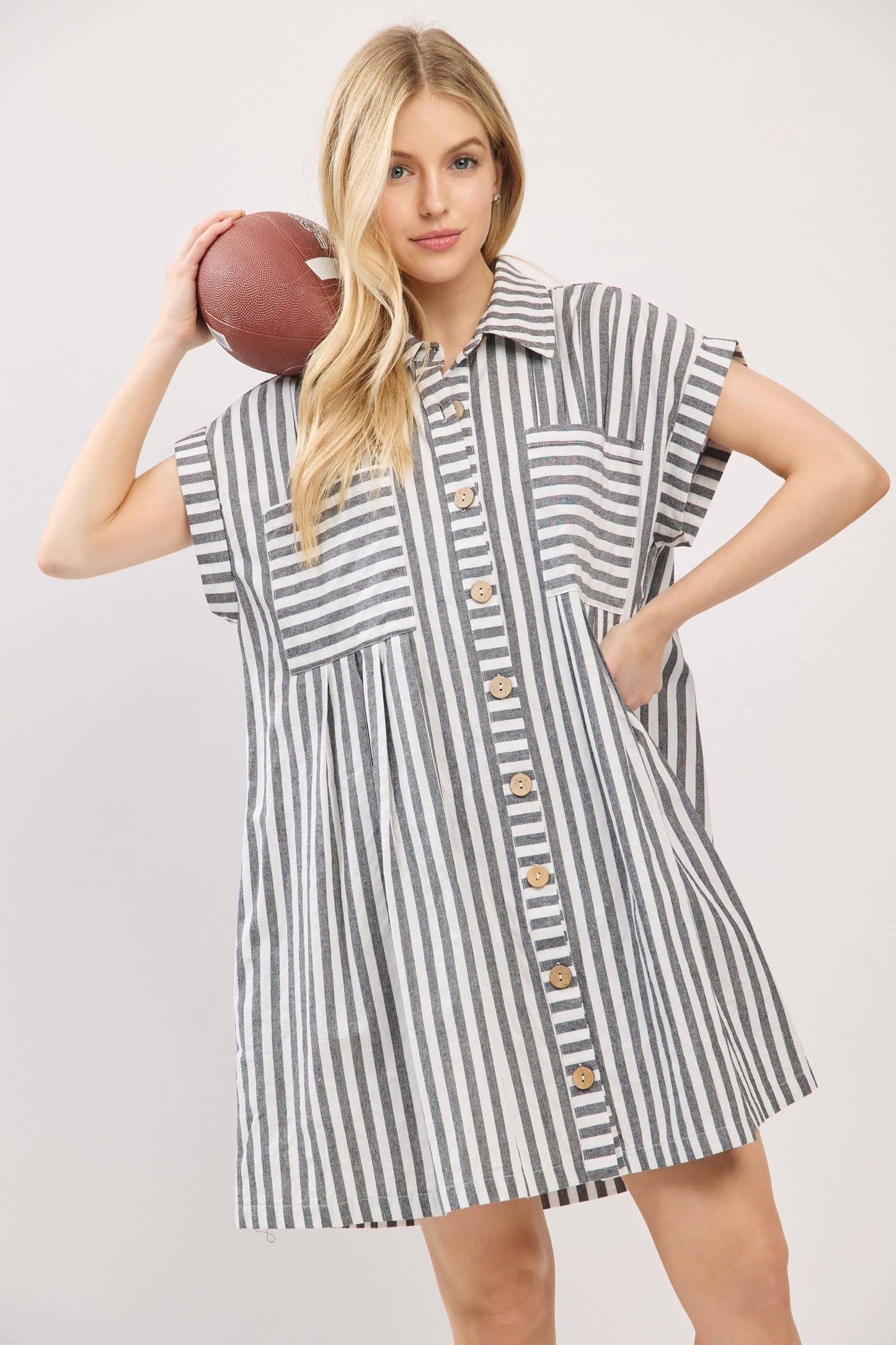 Cotton Striped Dress
