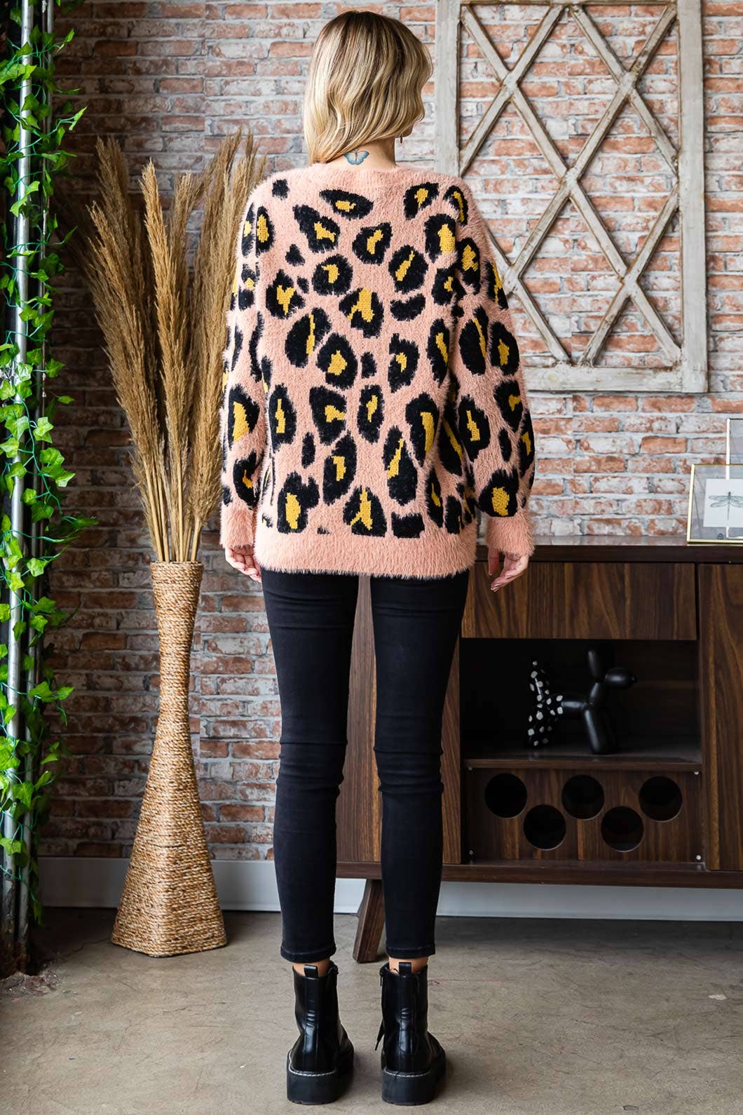 Leopard Round Neck Sweater