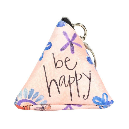 Be Happy Tiny Triangle Bag