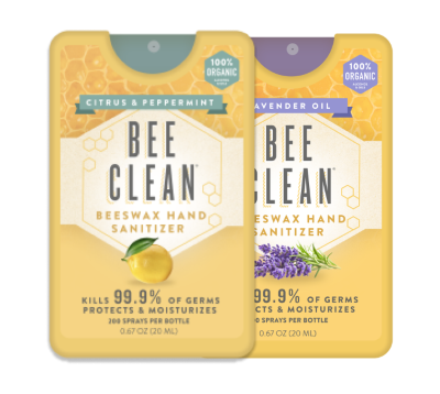 Bee Clean Organic Beeswax Hand Sanitizer