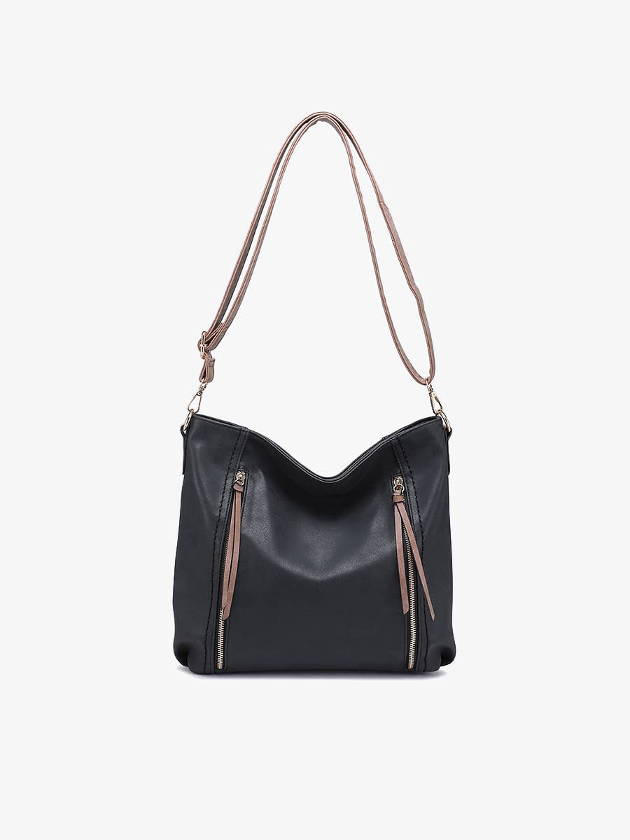 Mina Distressed Hobo Bag