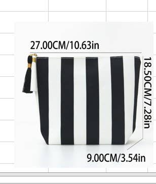 Striped Tassel Bag