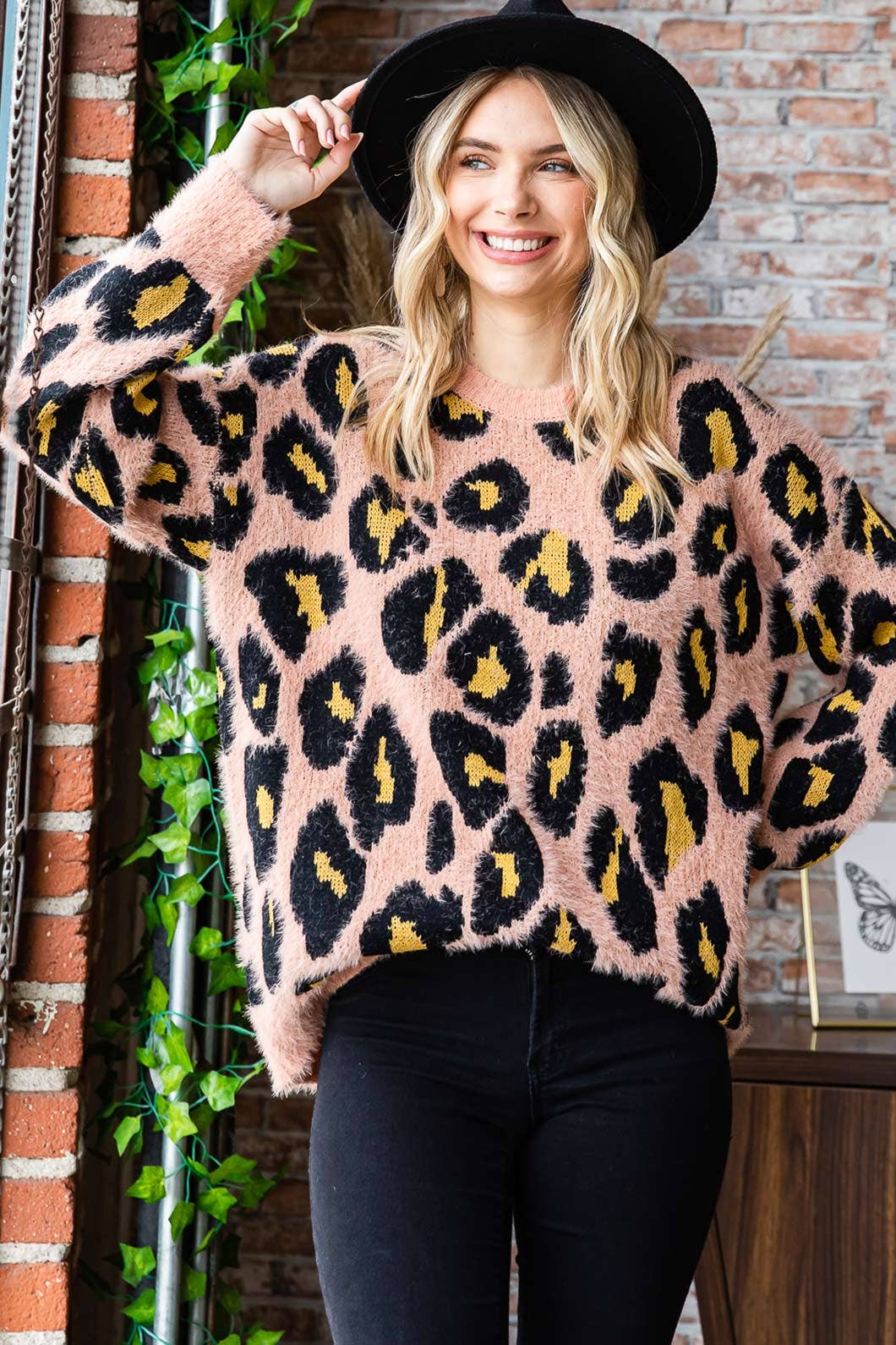 Leopard Round Neck Sweater