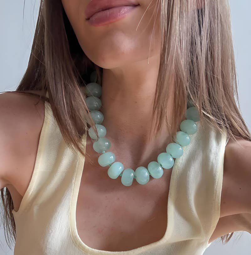 Chunky Beaded Statement Necklace