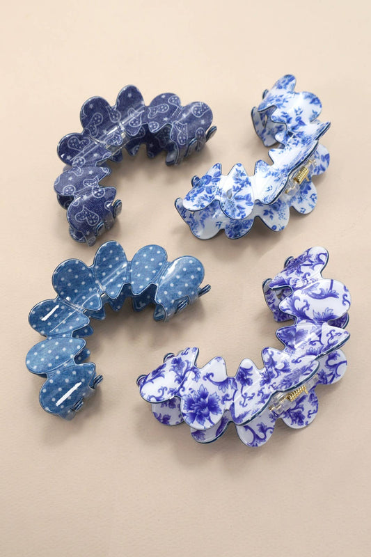 Vintage Pattern Hair Claw Clip