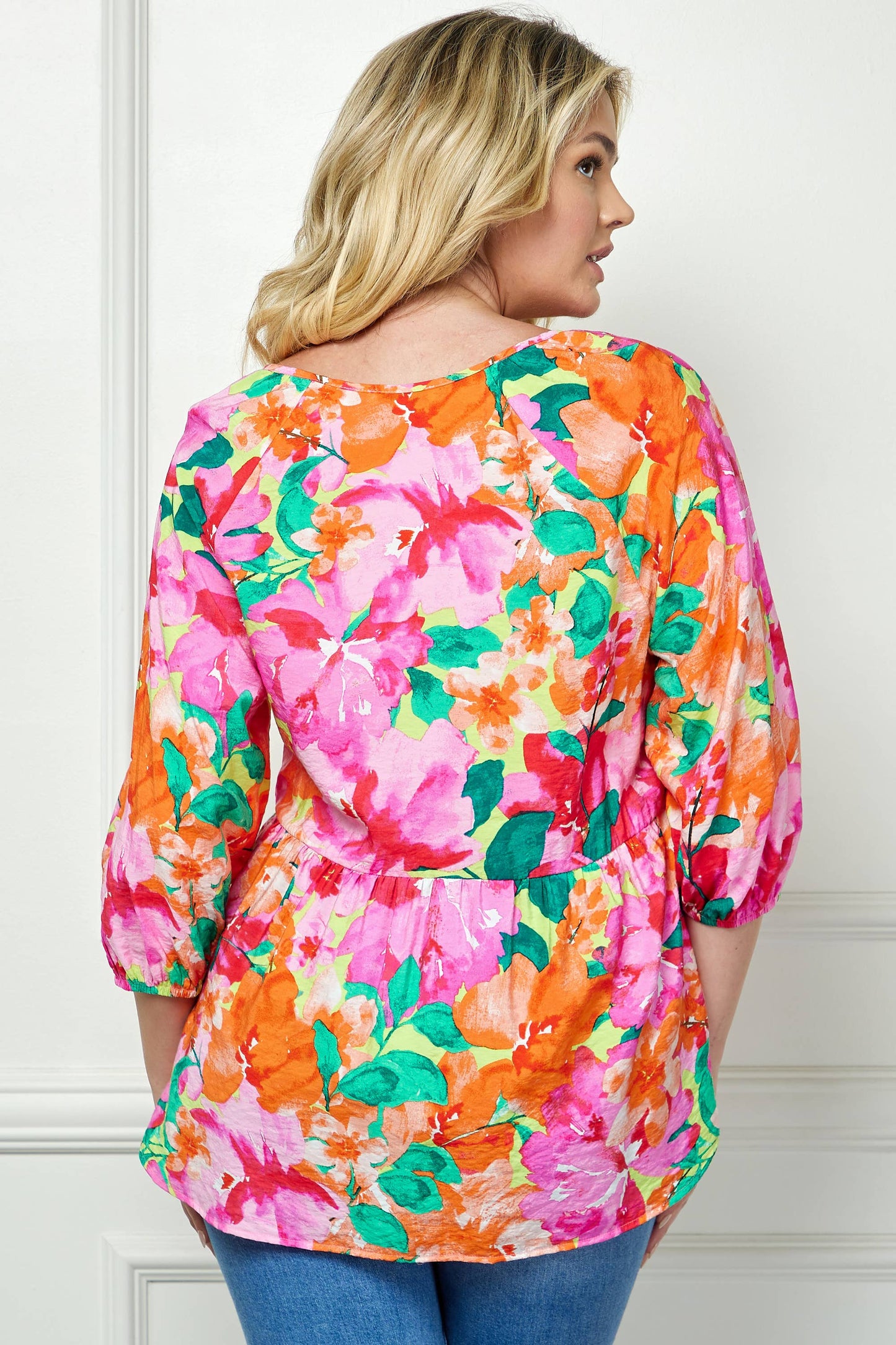 Pink Floral Top