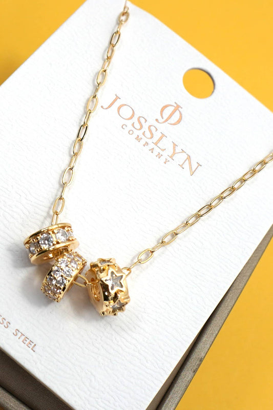 Barrel Rhinestone Necklace