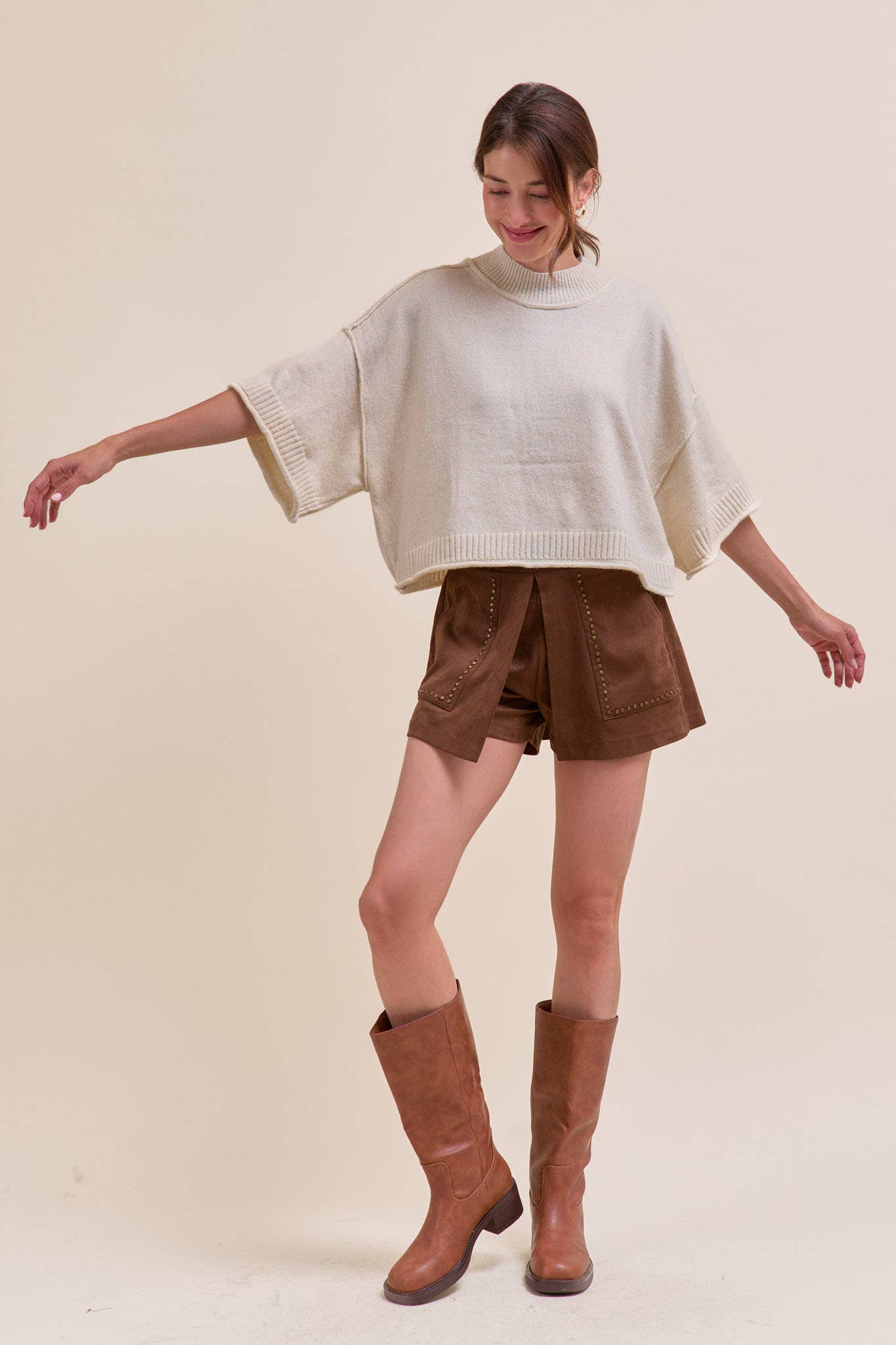 Marley Knit Short Sleeve Sweater