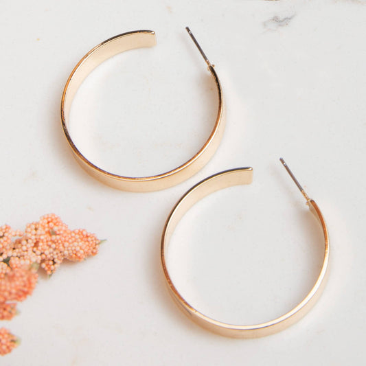 Flat Hoop Earrings