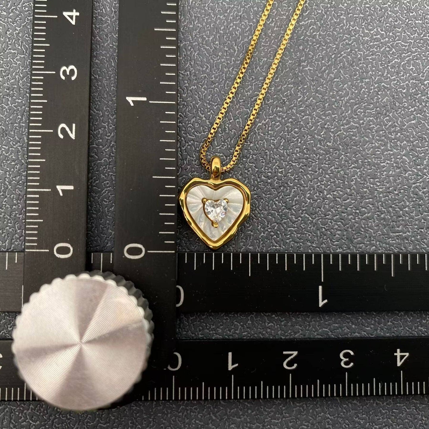 18K Heart Charm Necklace