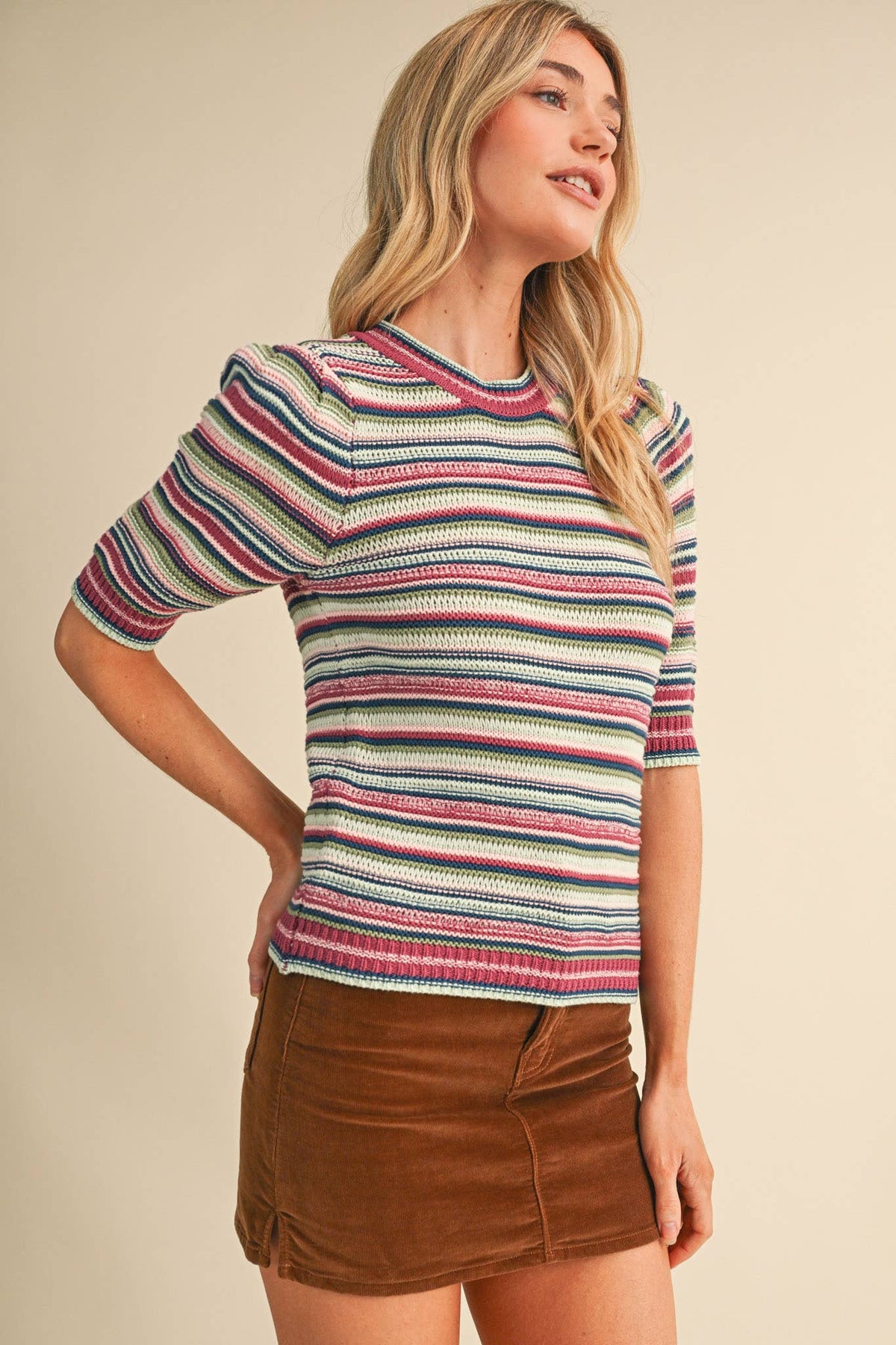 Rainbow Stripe Sweater