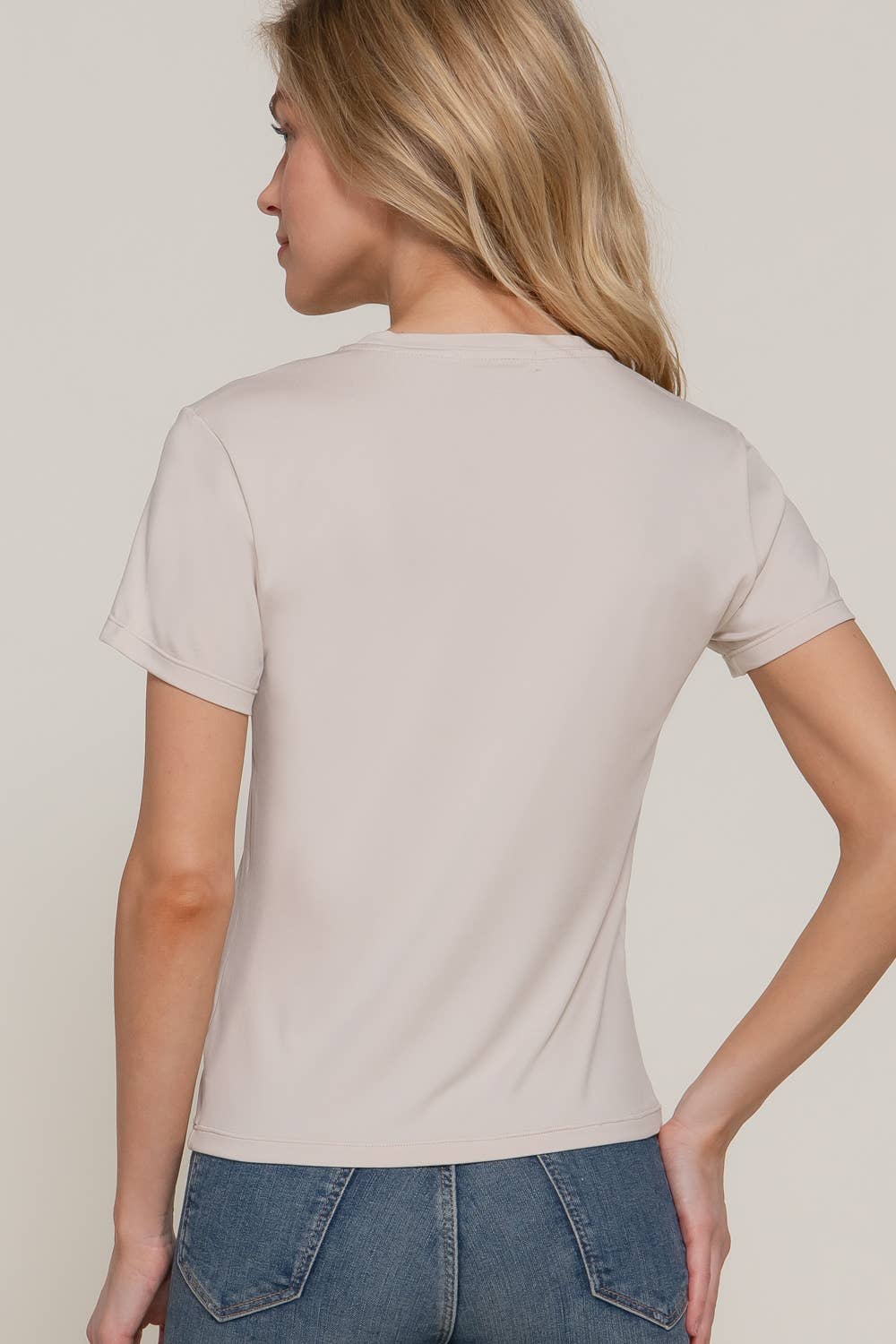 Short Sleeve Butter Soft Round Neck Top