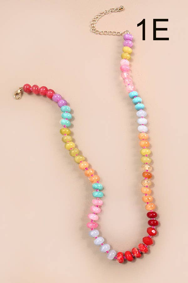 Emmy Glass Bead Necklace