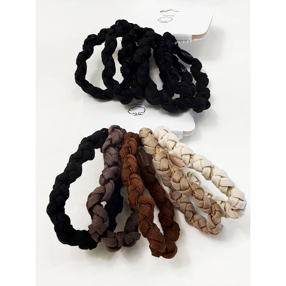 Brown Tone Multi Design Hair Ties