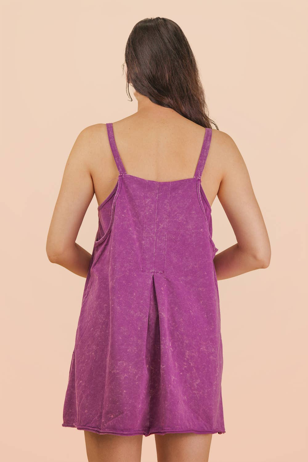 Mineral Washed Dress with Shorts Inside 