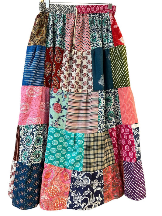 Cotton Patchwork Skirt
