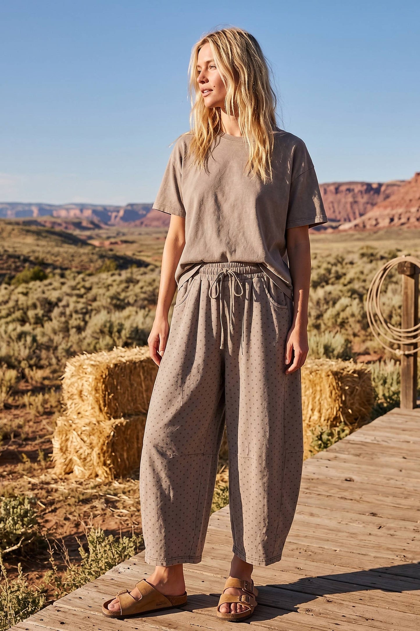 Oversized Scuba Barrel Lounge Pants