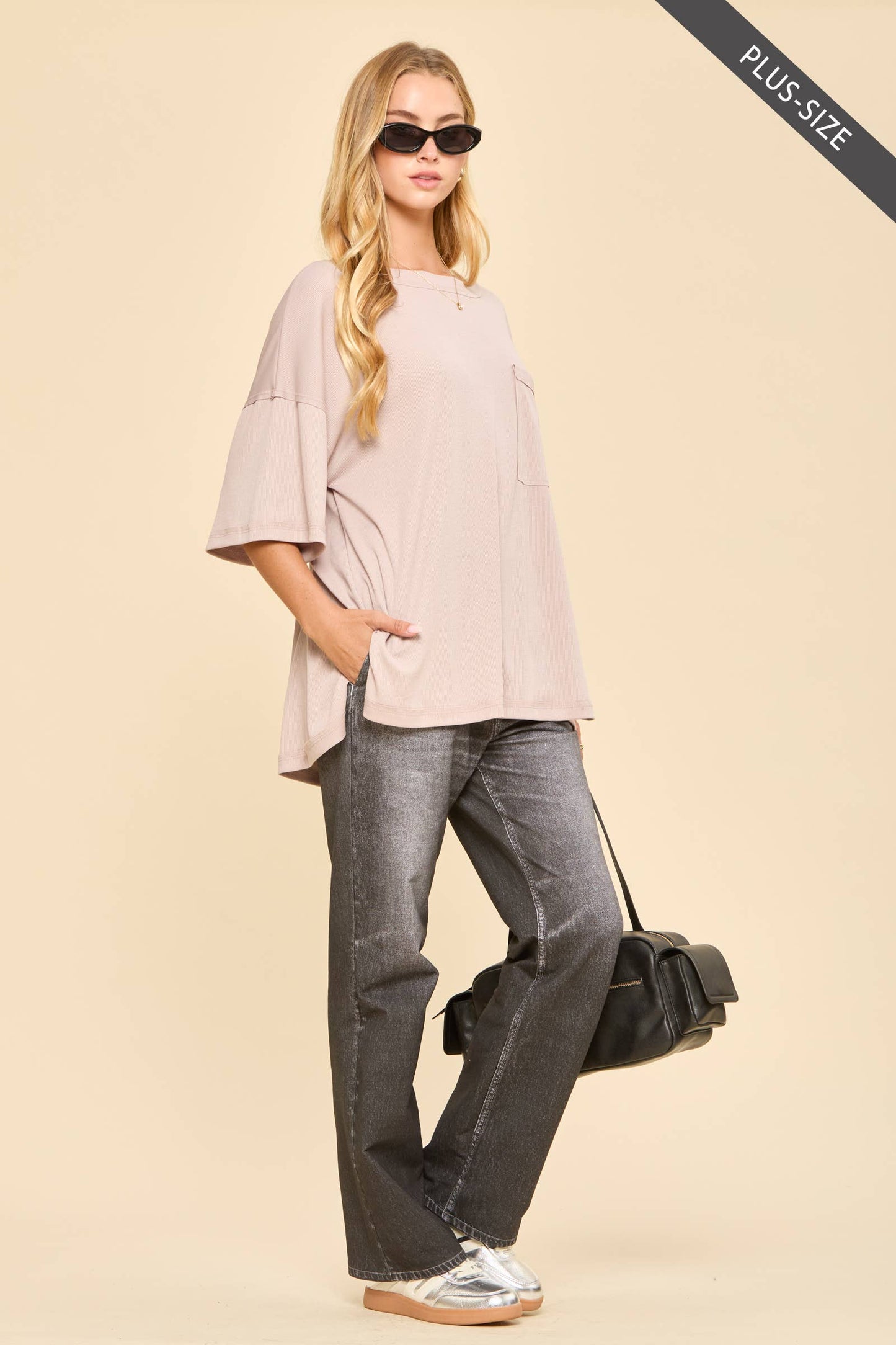 Ribbed Boyfriend Knit Top