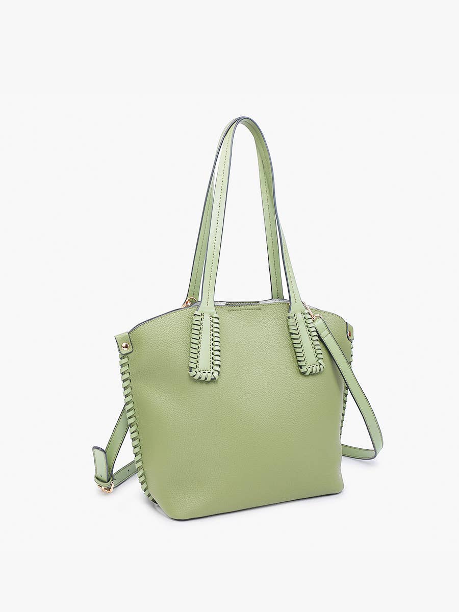 Micah Whipstitch Tote Bag – 3 Compartment
