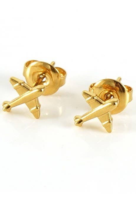 18K Stainless Steel Stud Earrings