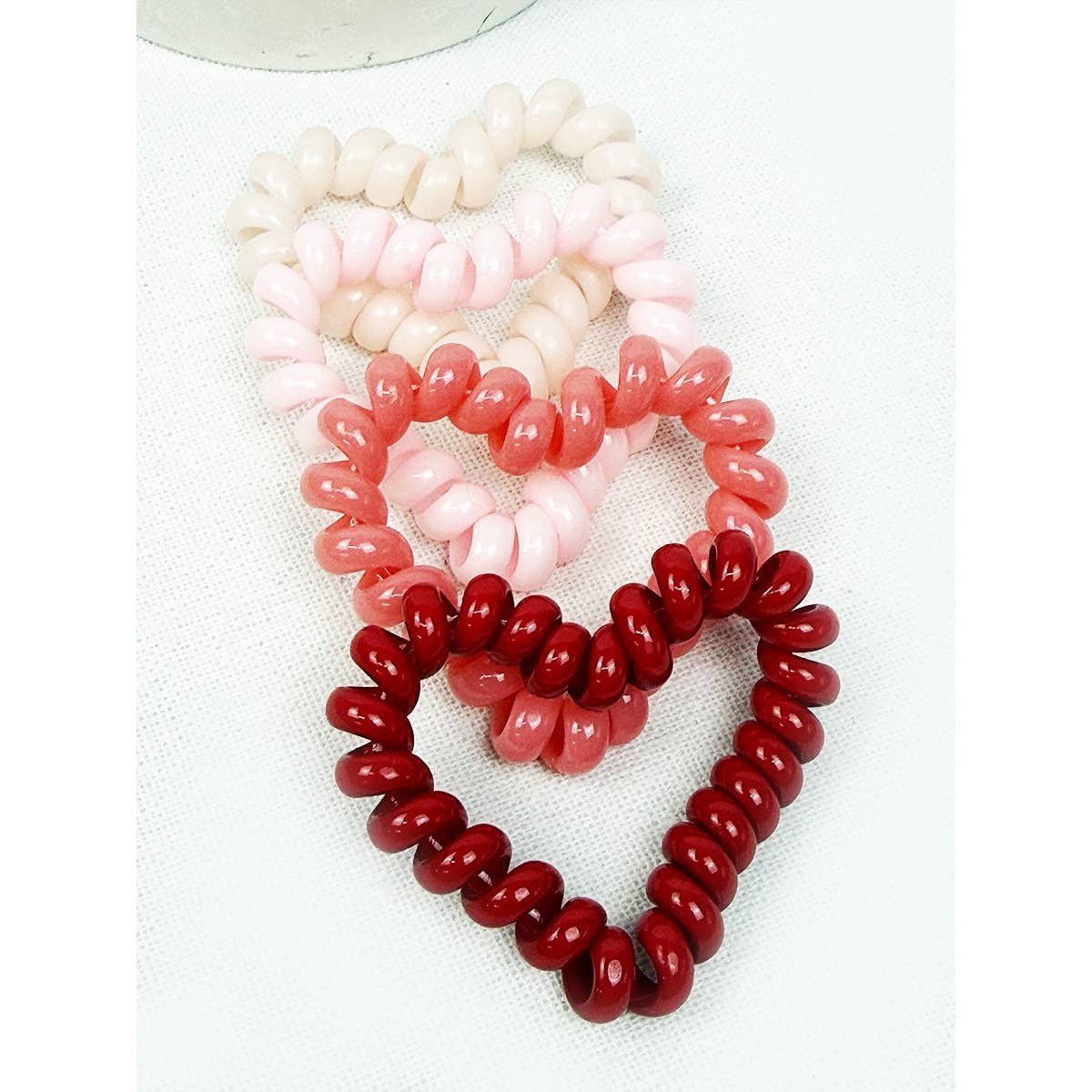 Heart Spiral Hair Tie Set