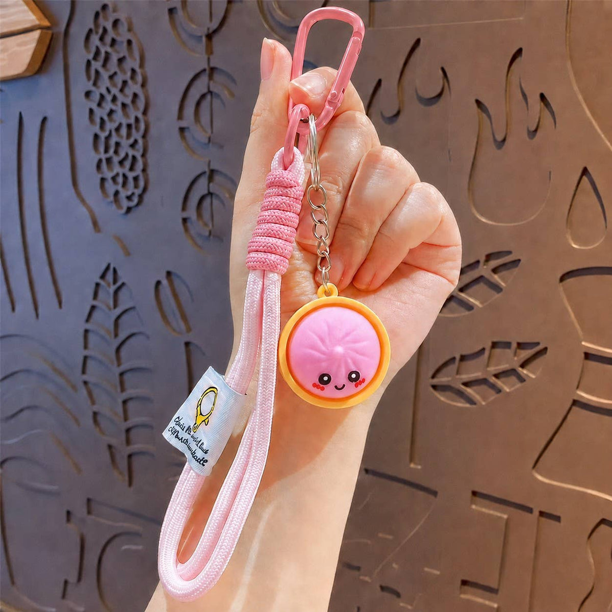 Dumpling Wristlet Keychain