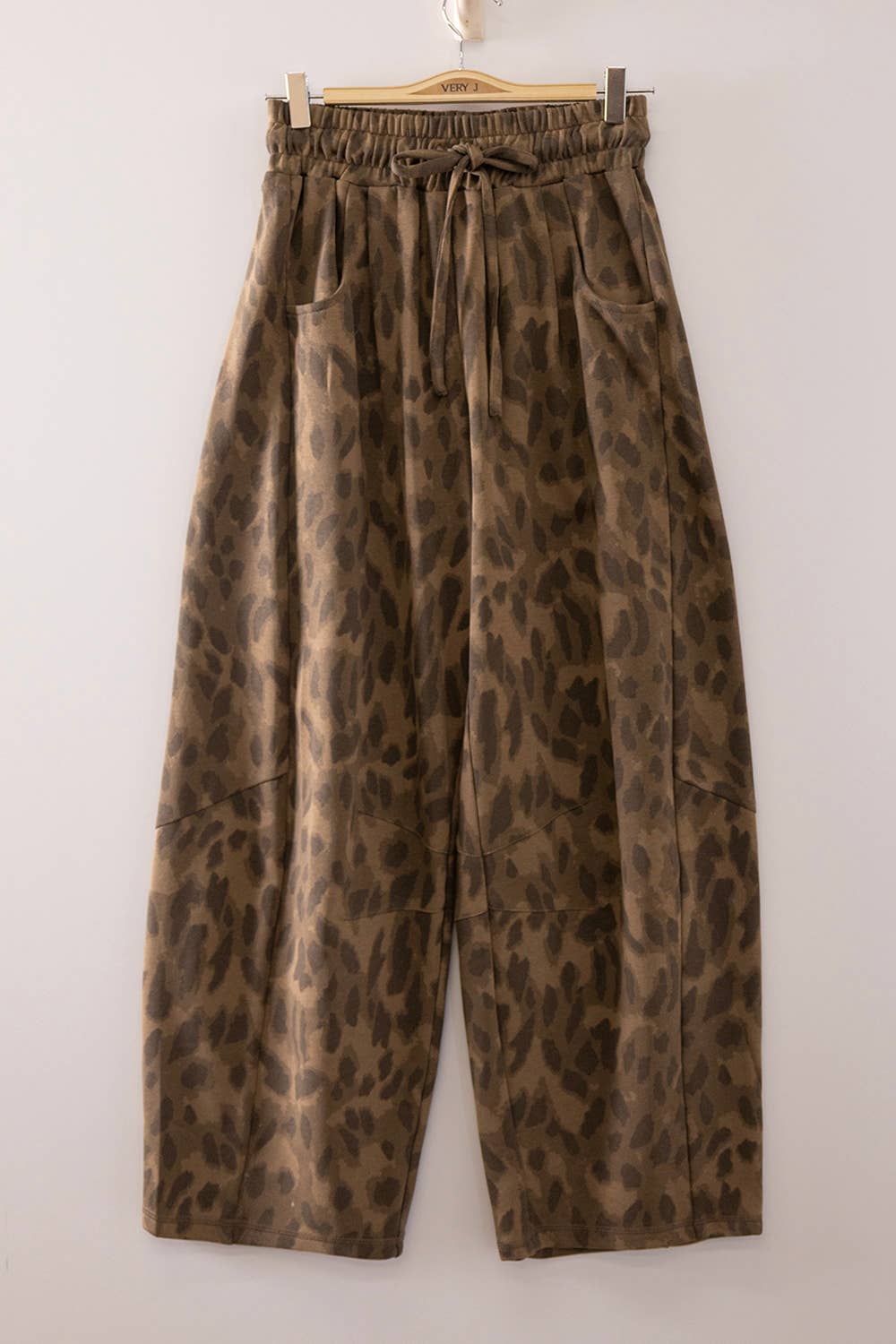 Leopard Barrel Relaxed Pants