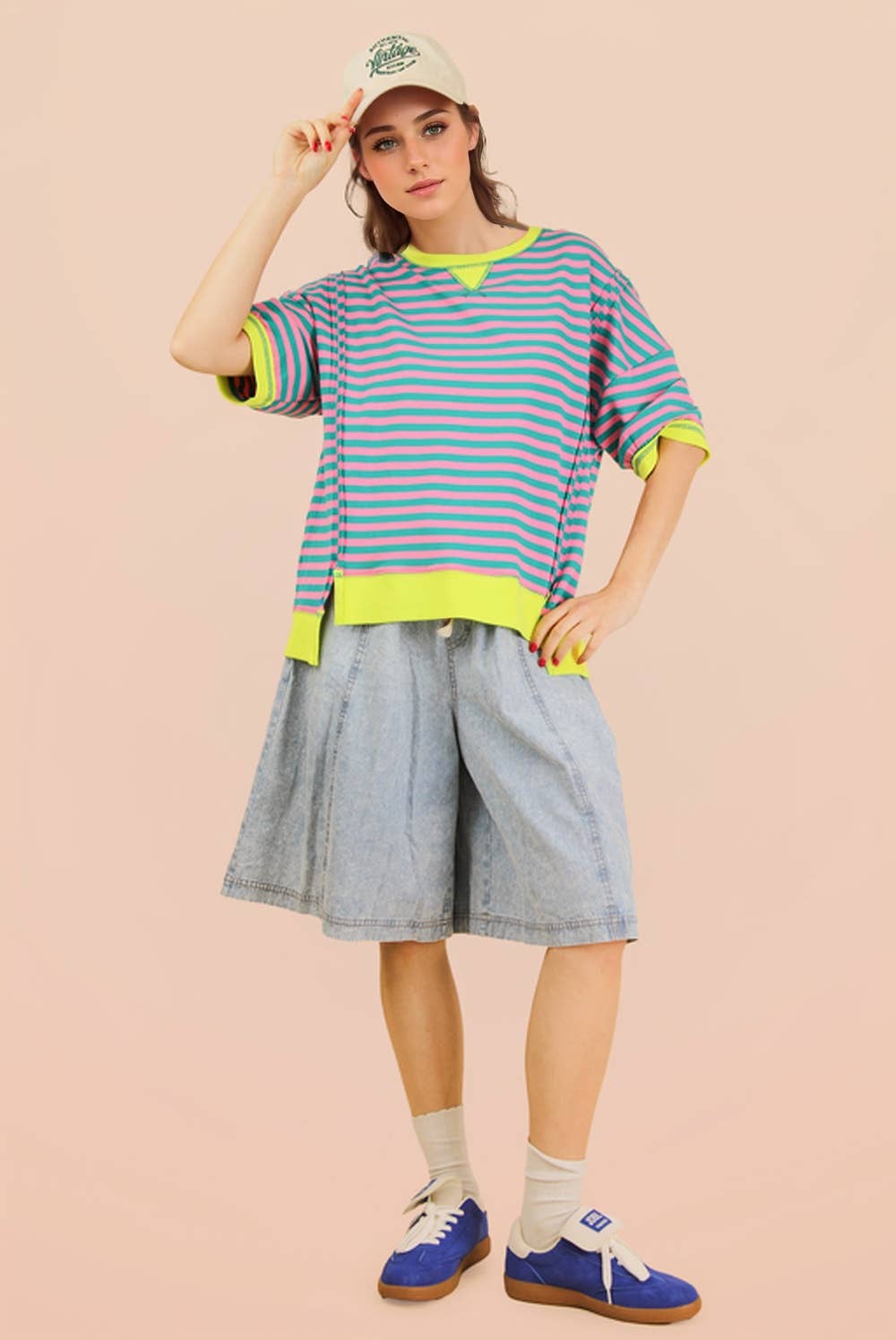 Ava Stripe Casual Knit Top