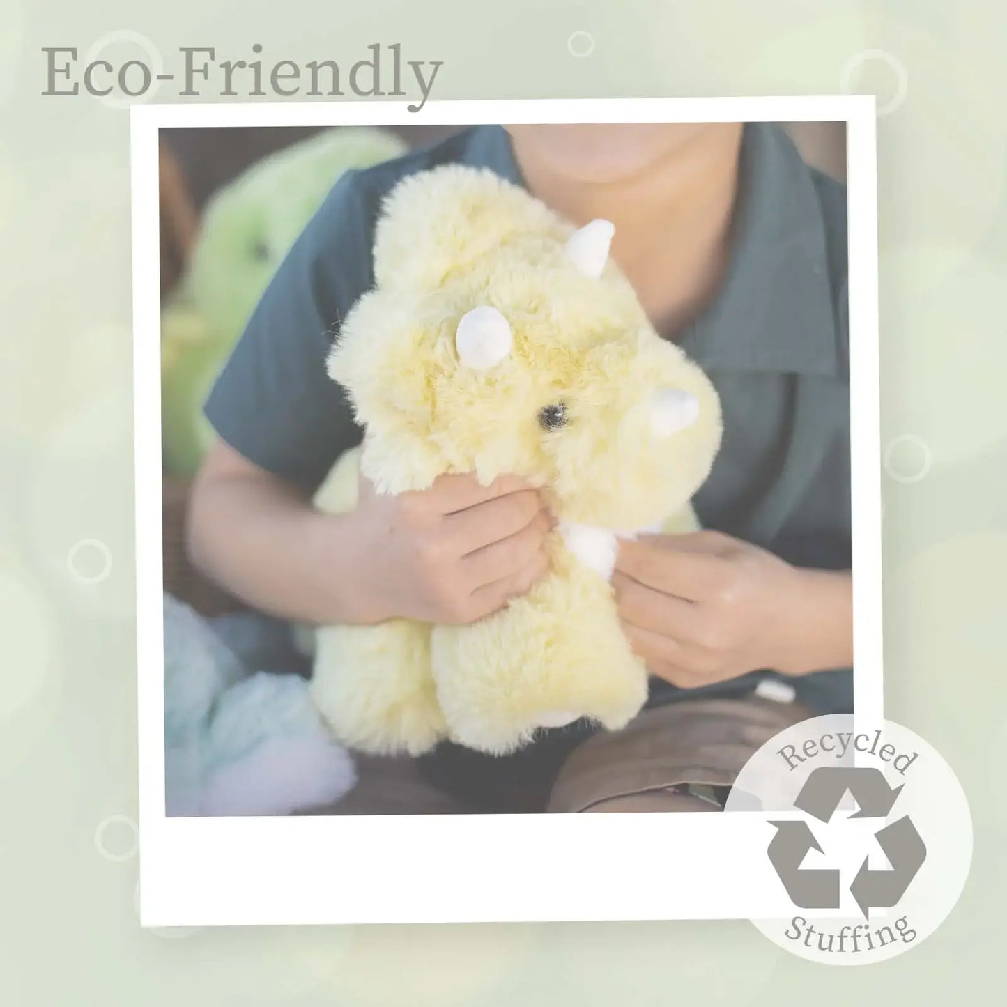 World's Softest 11 inch - Baby Yellow Triceratops Plush Toy