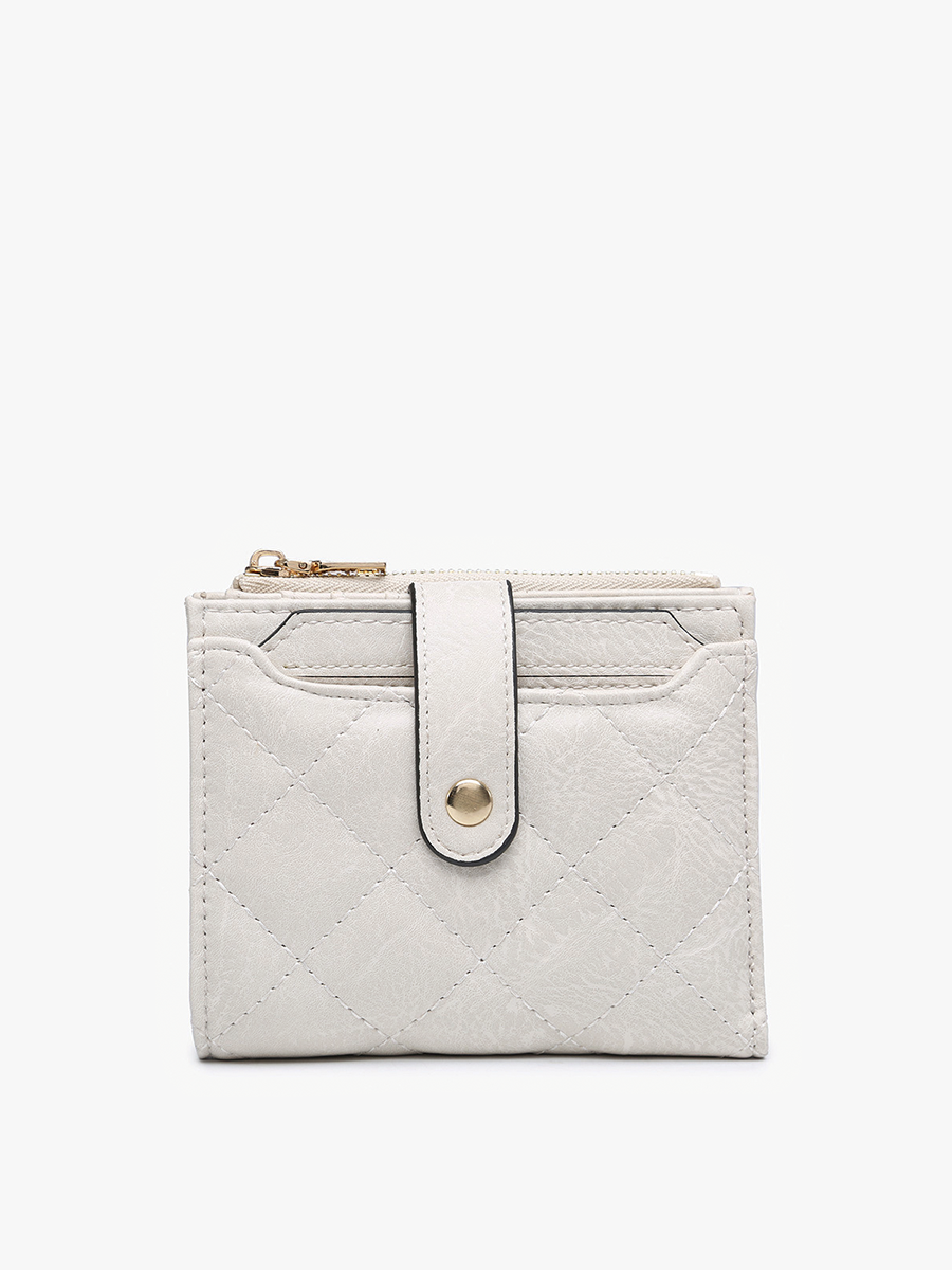 Melody Quilted Zip Top Wallet