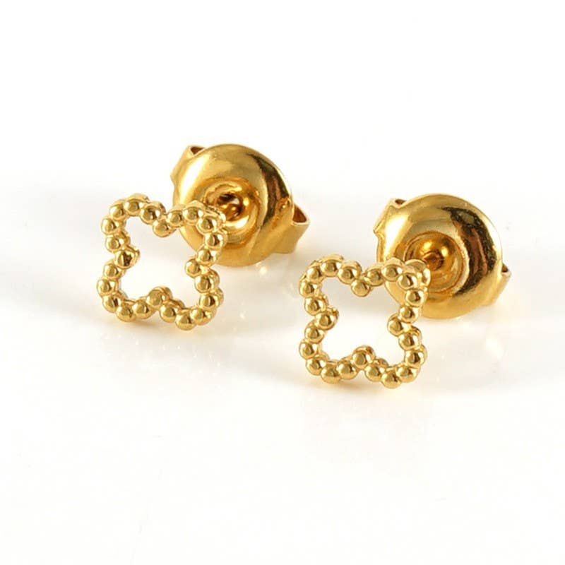 18K Stainless Steel Stud Earrings