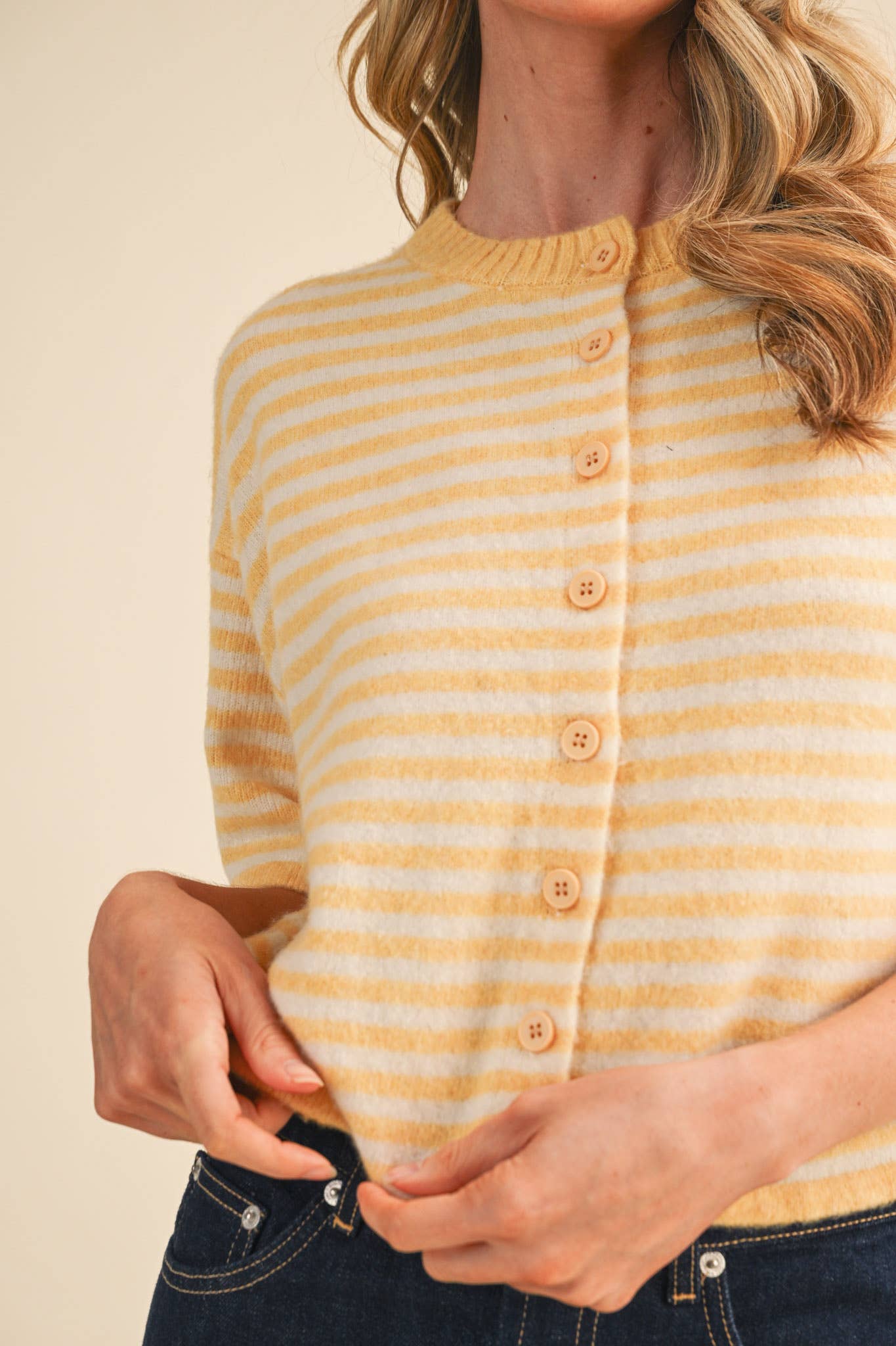 Lilly Striped Sweater Cardigan