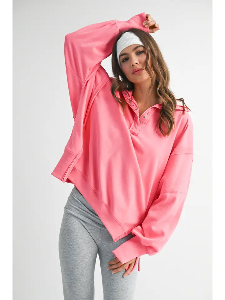 Tamika Henley Sweatshirt
