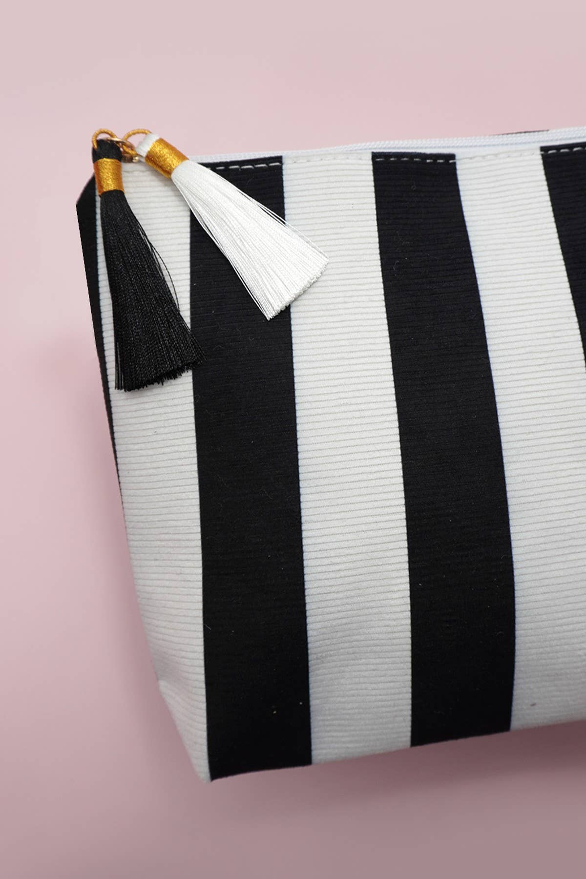 Striped Tassel Bag