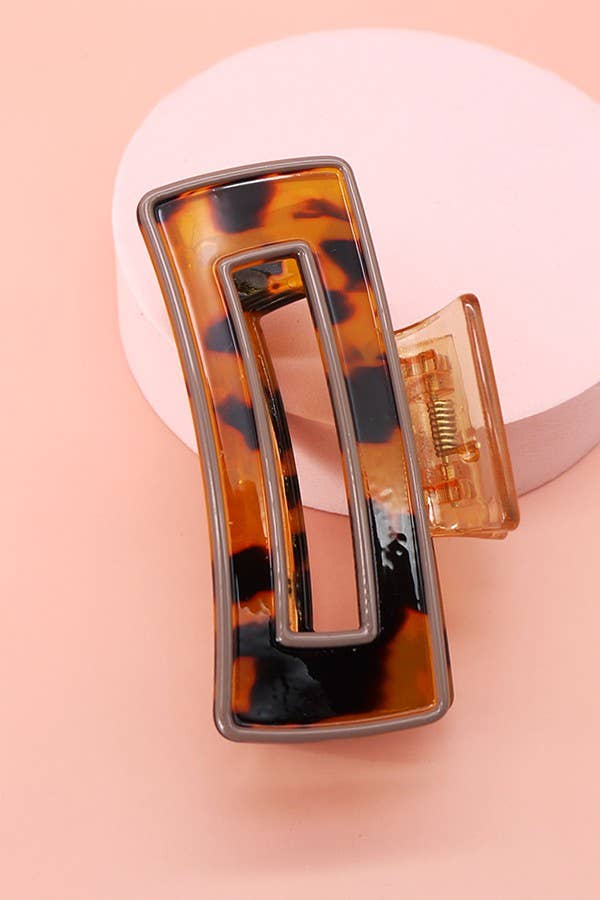 Tortoise Acetate Hair Claw Clip
