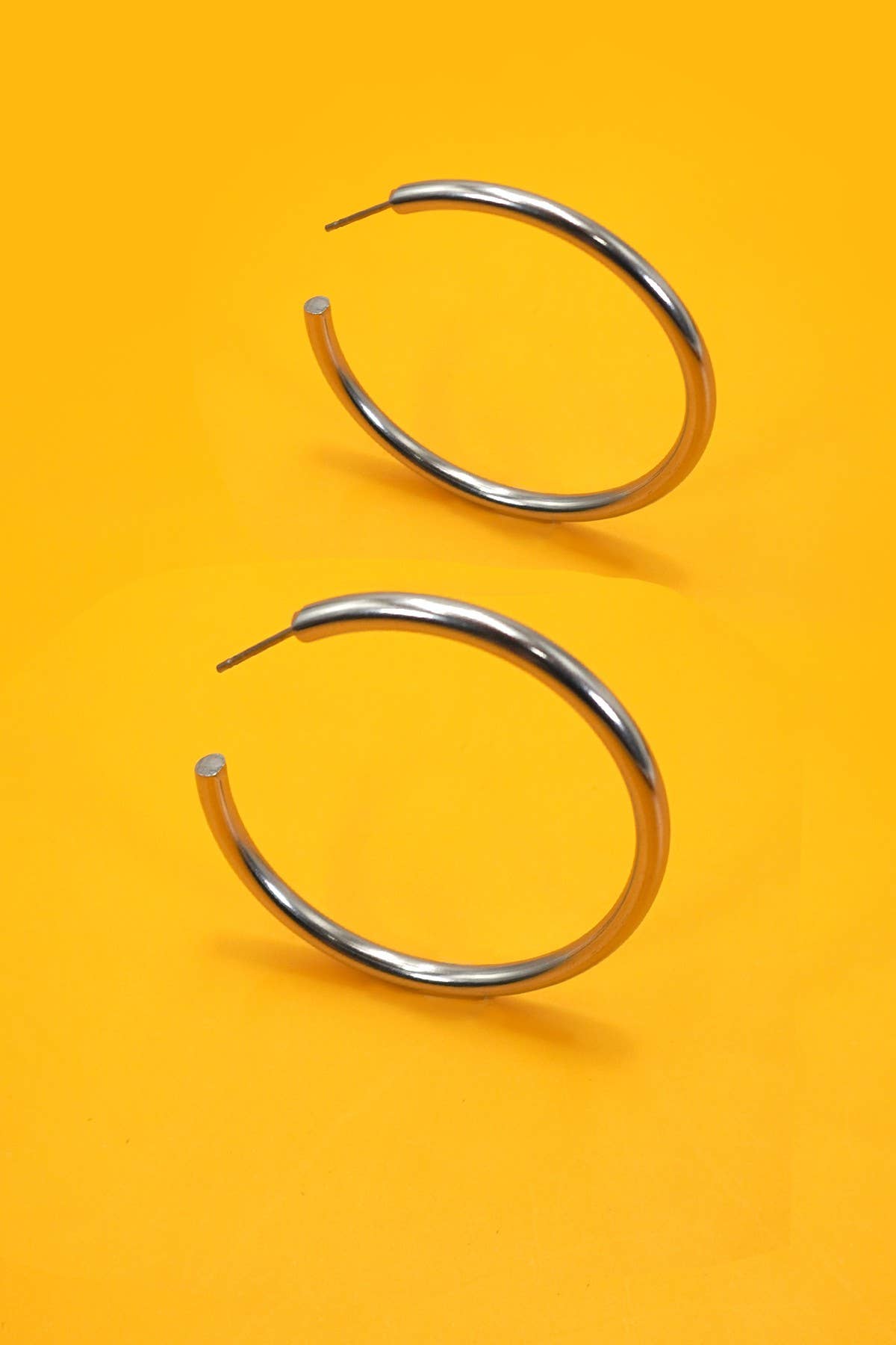 18K Slim Hoop Earrings