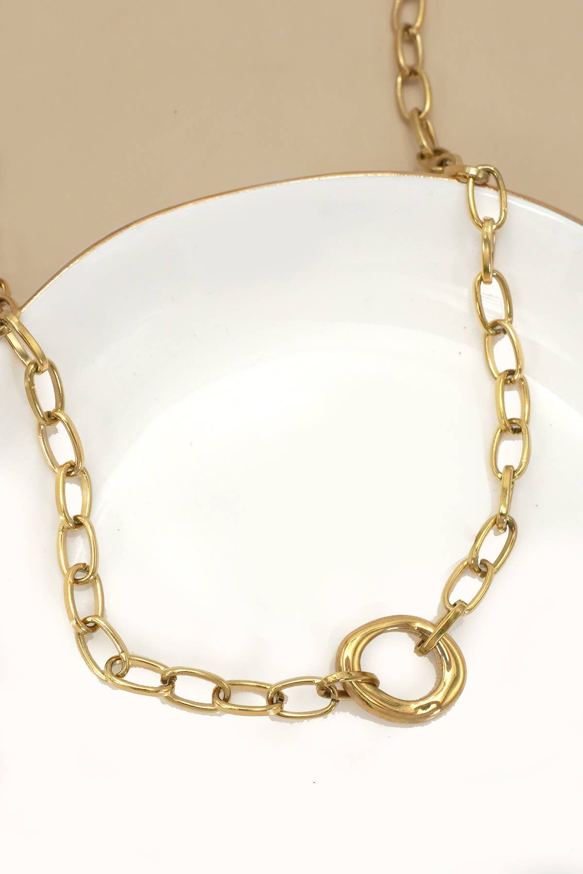 Tarnish-free Oval Chain Necklace