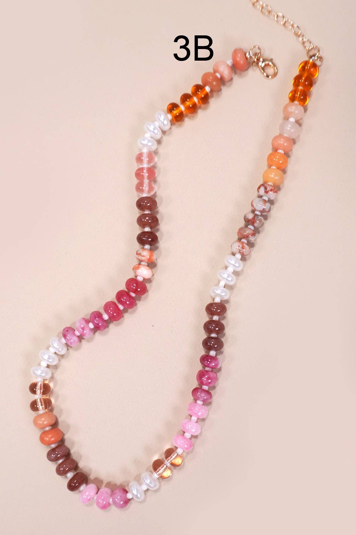 Agate Stone Bead Necklace