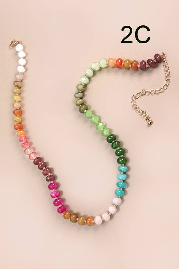 Emmy Glass Bead Necklace