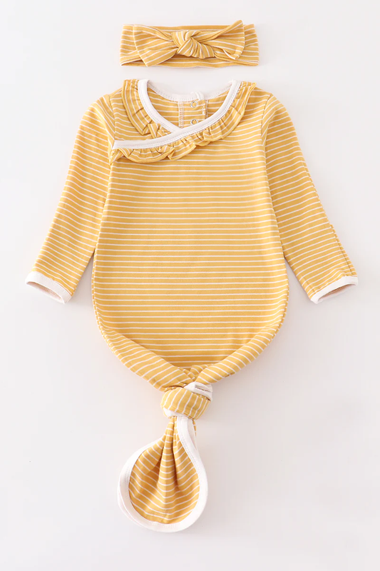 Tie Baby Gown - 2 Piece